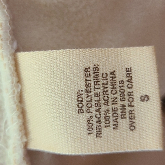 Ruff Hewn Sherpa Vest Sz Small Full front zipper - Picture 4 of 4